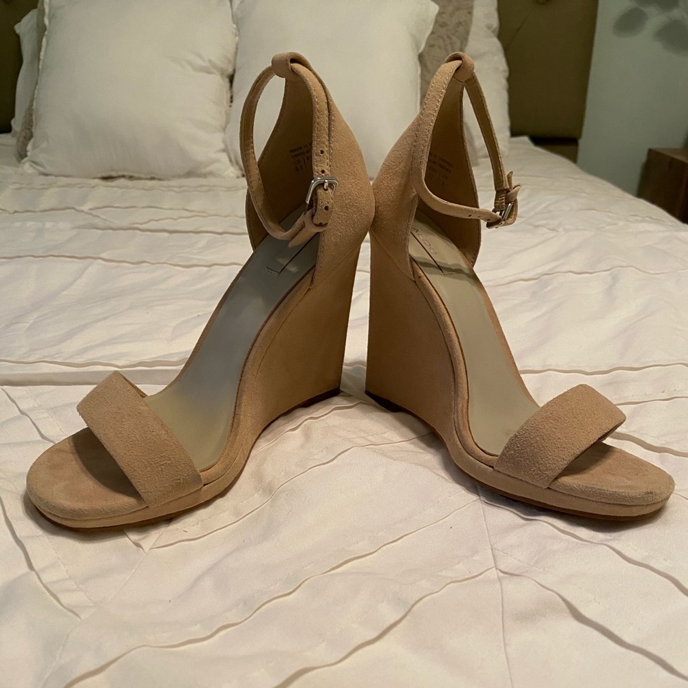 Aldo Suede Wedge Sandals